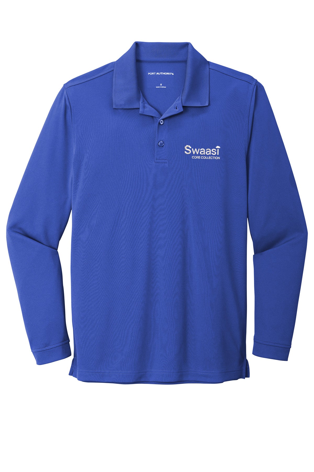 Swaasi Core - Port Authority® LONG-SLEEVE Dry Zone® UV Micro-Mesh Polo with EMB Logo