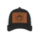 MerchShopAIDev - New Era® Snapback Trucker Cap with Leatherette Patch