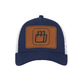 MerchShopAIDev - New Era® Snapback Trucker Cap with Leatherette Patch