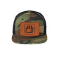 MerchShopAIDev - New Era® Original Fit Snapback Trucker Cap with Leatherette Patch