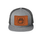 MerchShopAIDev - New Era® Original Fit Snapback Trucker Cap with Leatherette Patch