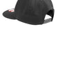 MerchShopAIDev - New Era® Flat Bill Snapback Cap with Leatherette Patch