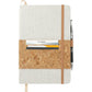 MerchShopAIDev - 5.5" x 8.5" Recycled Cotton and Cork Bound Notebook - Bulk Order(Min Qty 100)