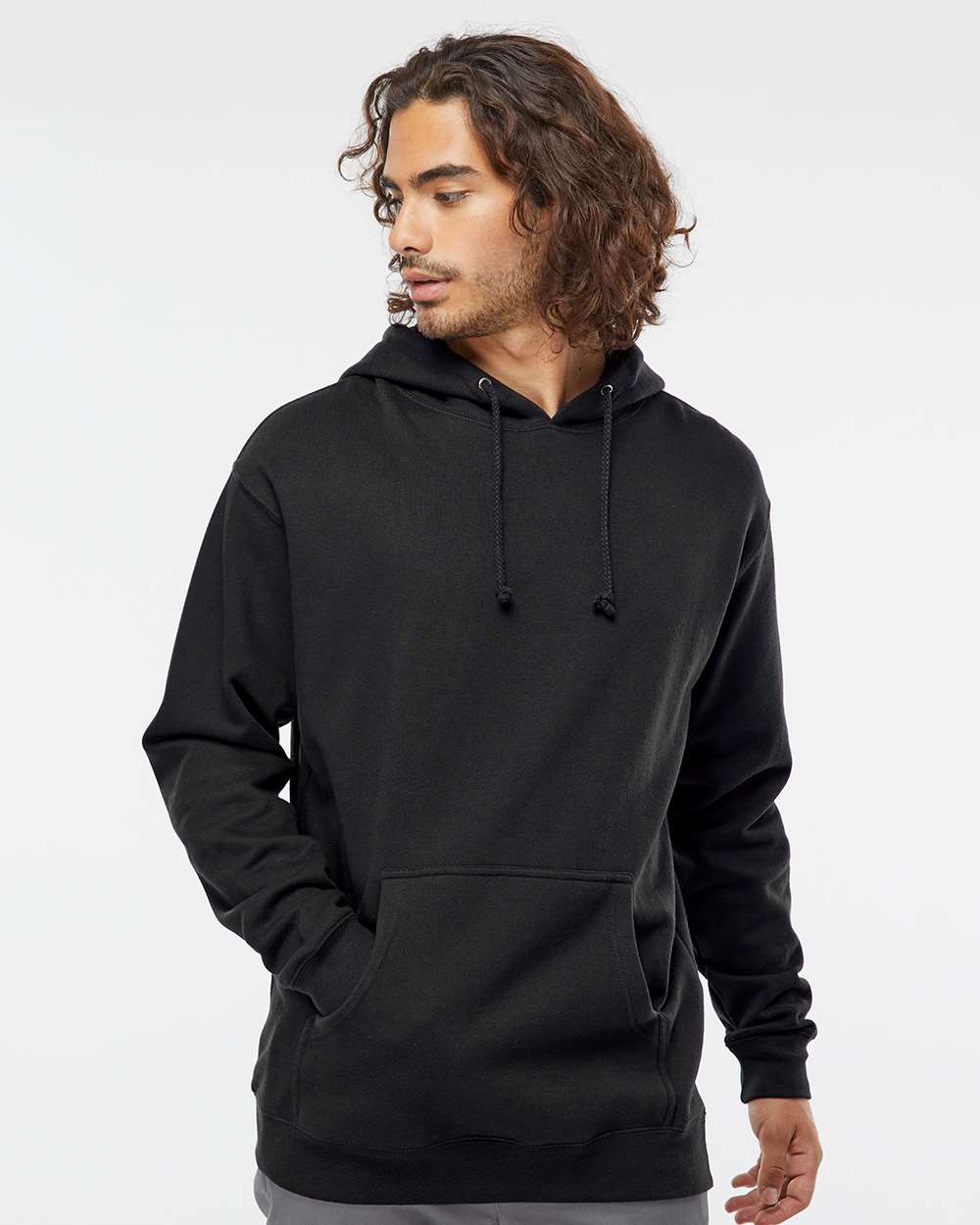 META Stories Left Chest Logo on Independent Trading Co. - Heavyweight Hooded Sweatshirt