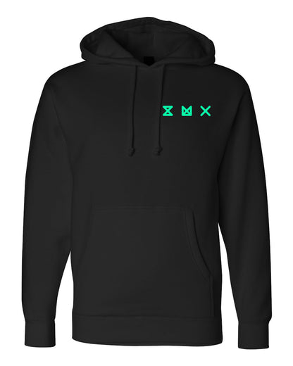 META Stories Left Chest Logo on Independent Trading Co. - Heavyweight Hooded Sweatshirt