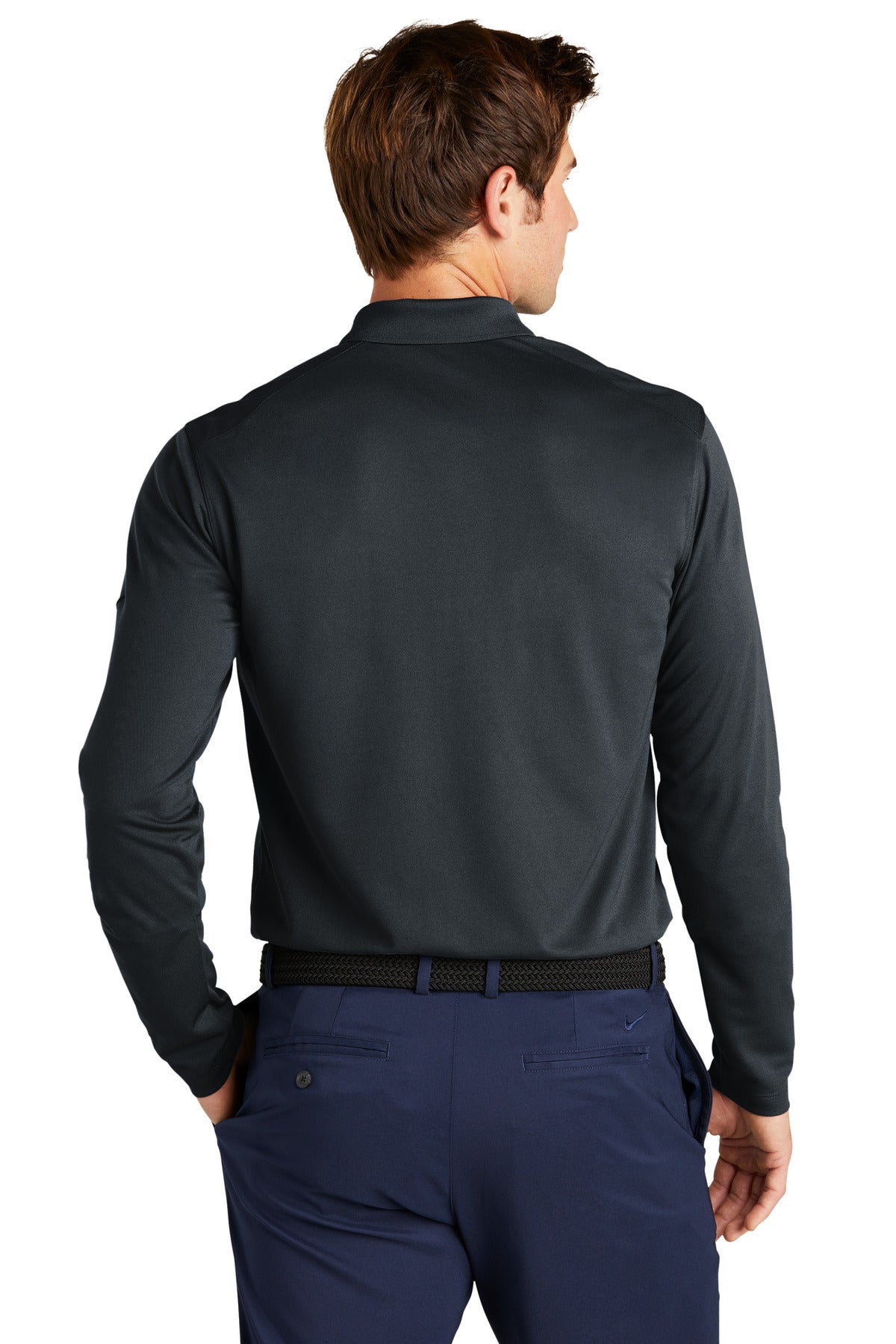Swaasi Core - Nike® LONG-SLEEVE Dri-FIT Micro Pique 2.0 Polo with EMB Logo