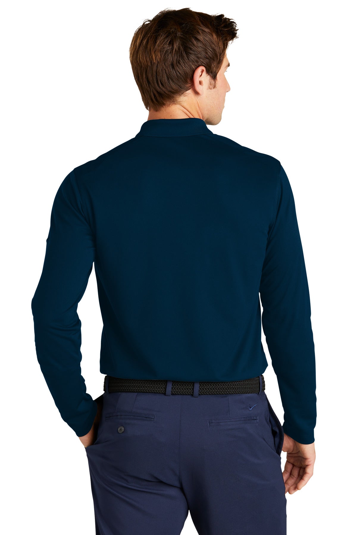 Swaasi Core - Nike® LONG-SLEEVE Dri-FIT Micro Pique 2.0 Polo with EMB Logo
