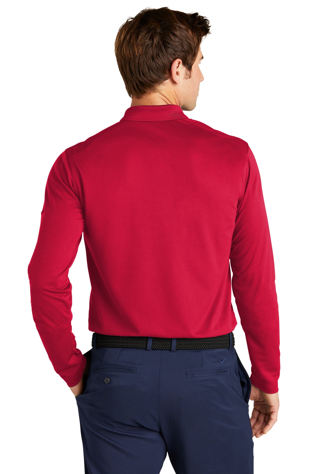 Swaasi Core - Nike® LONG-SLEEVE Dri-FIT Micro Pique 2.0 Polo with EMB Logo