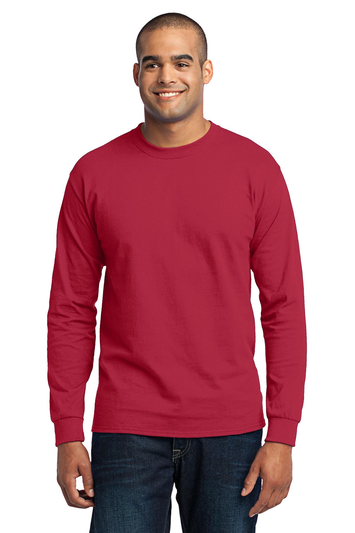 Swaasi Core - P&C® 5.5 oz 50/50 TALL LONG-SLEEVE T-Shirt with Print Logo