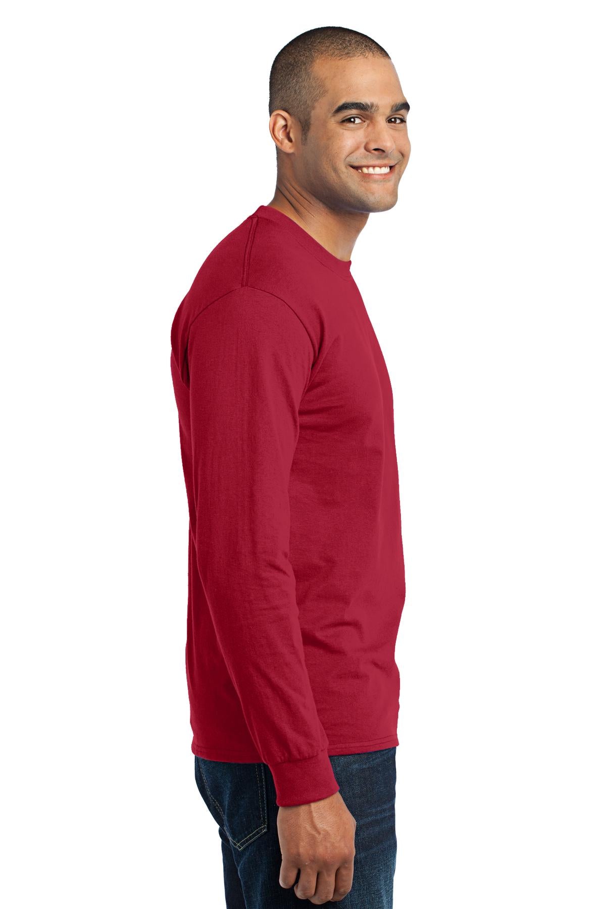 Swaasi Core - P&C® 5.5 oz 50/50 TALL LONG-SLEEVE T-Shirt with Print Logo