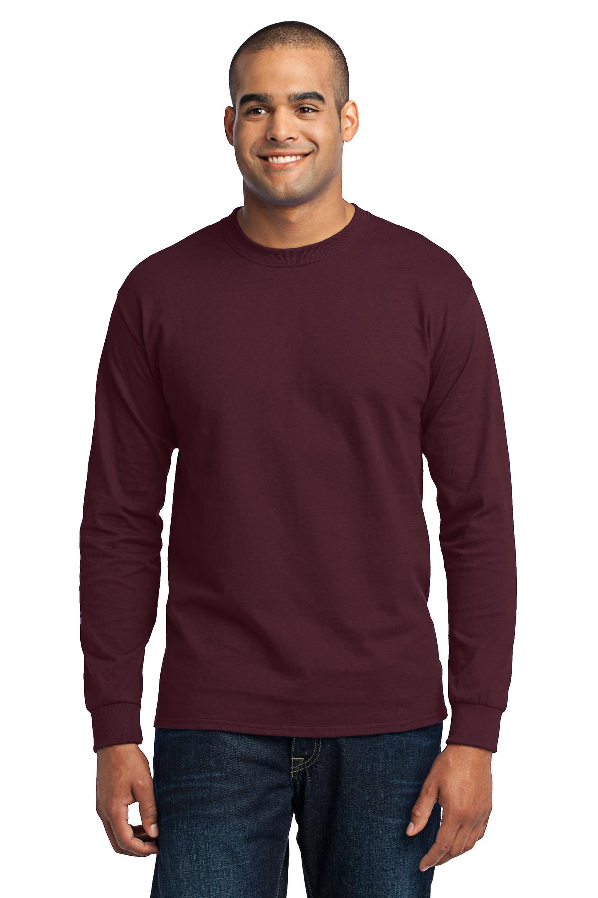 Swaasi Core - P&C® 5.5 oz 50/50 TALL LONG-SLEEVE T-Shirt with Print Logo