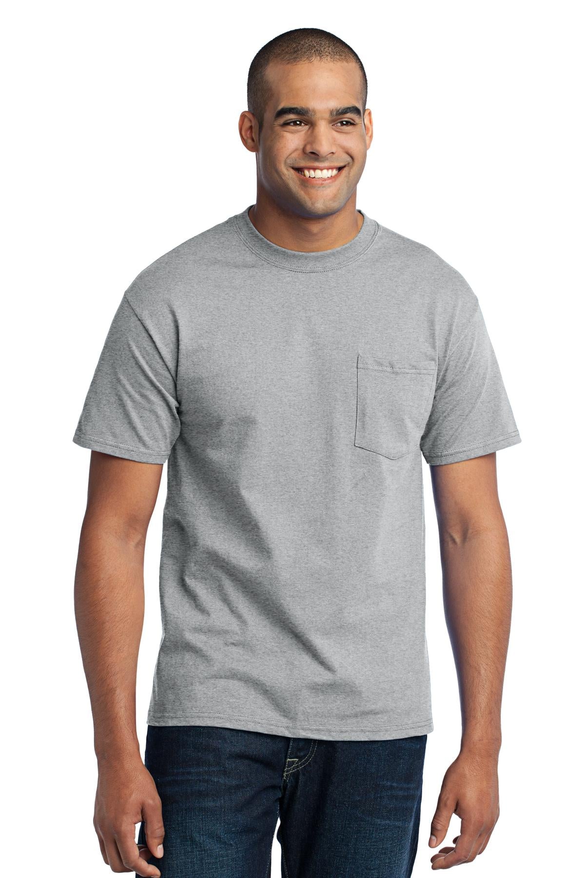 Swaasi Core - P&C® 5.5 oz 50/50 POCKET T-Shirt Extra Color with Print Logo