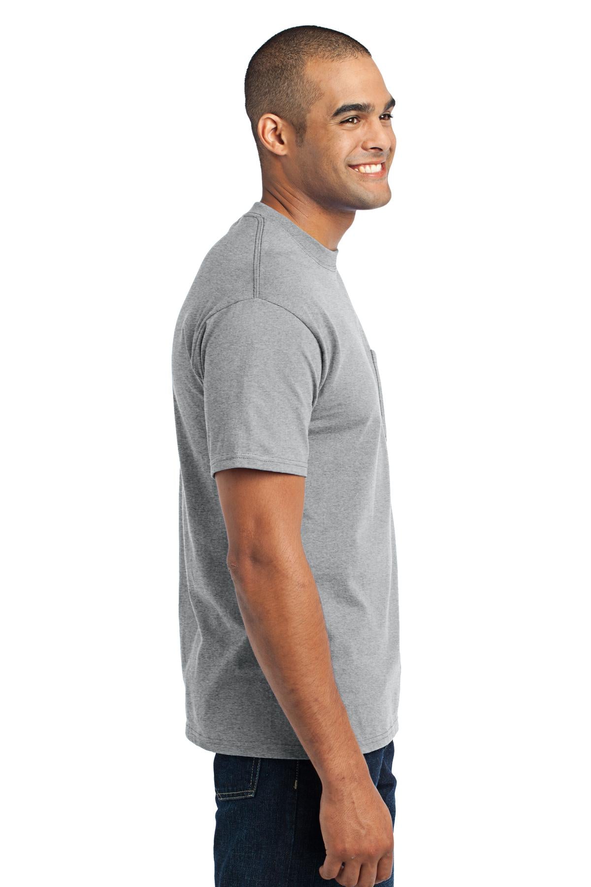 Swaasi Core - P&C® 5.5 oz 50/50 POCKET T-Shirt Extra Color with Print Logo