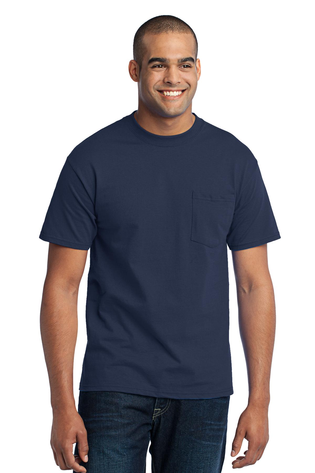 Swaasi Core - P&C® 5.5 oz 50/50 POCKET T-Shirt with Print Logo