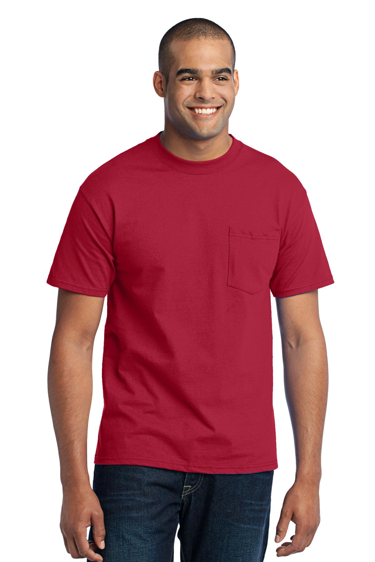 Swaasi Core - P&C® 5.5 oz 50/50 POCKET T-Shirt with Print Logo