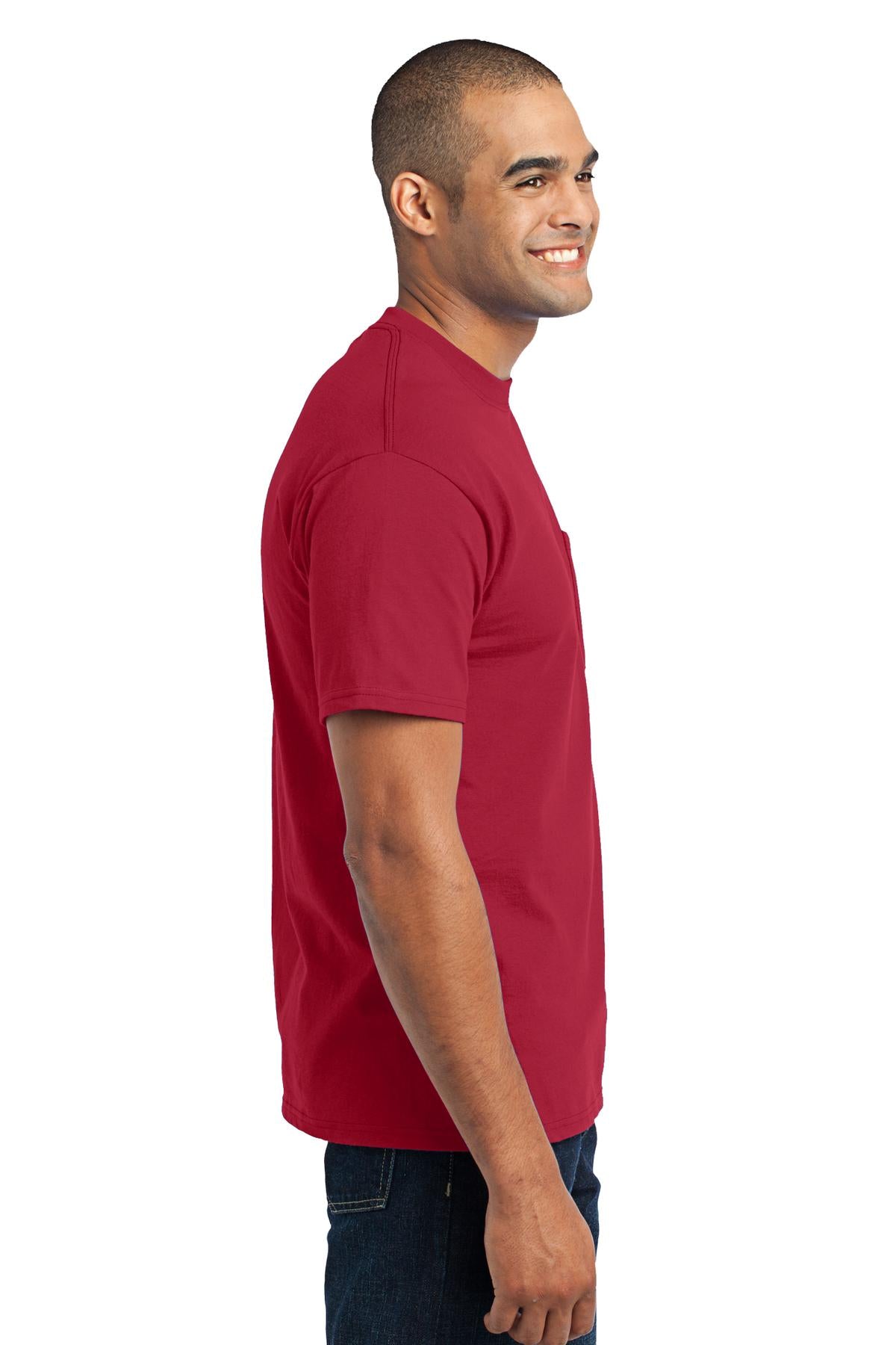 Swaasi Core - P&C® 5.5 oz 50/50 POCKET T-Shirt with Print Logo