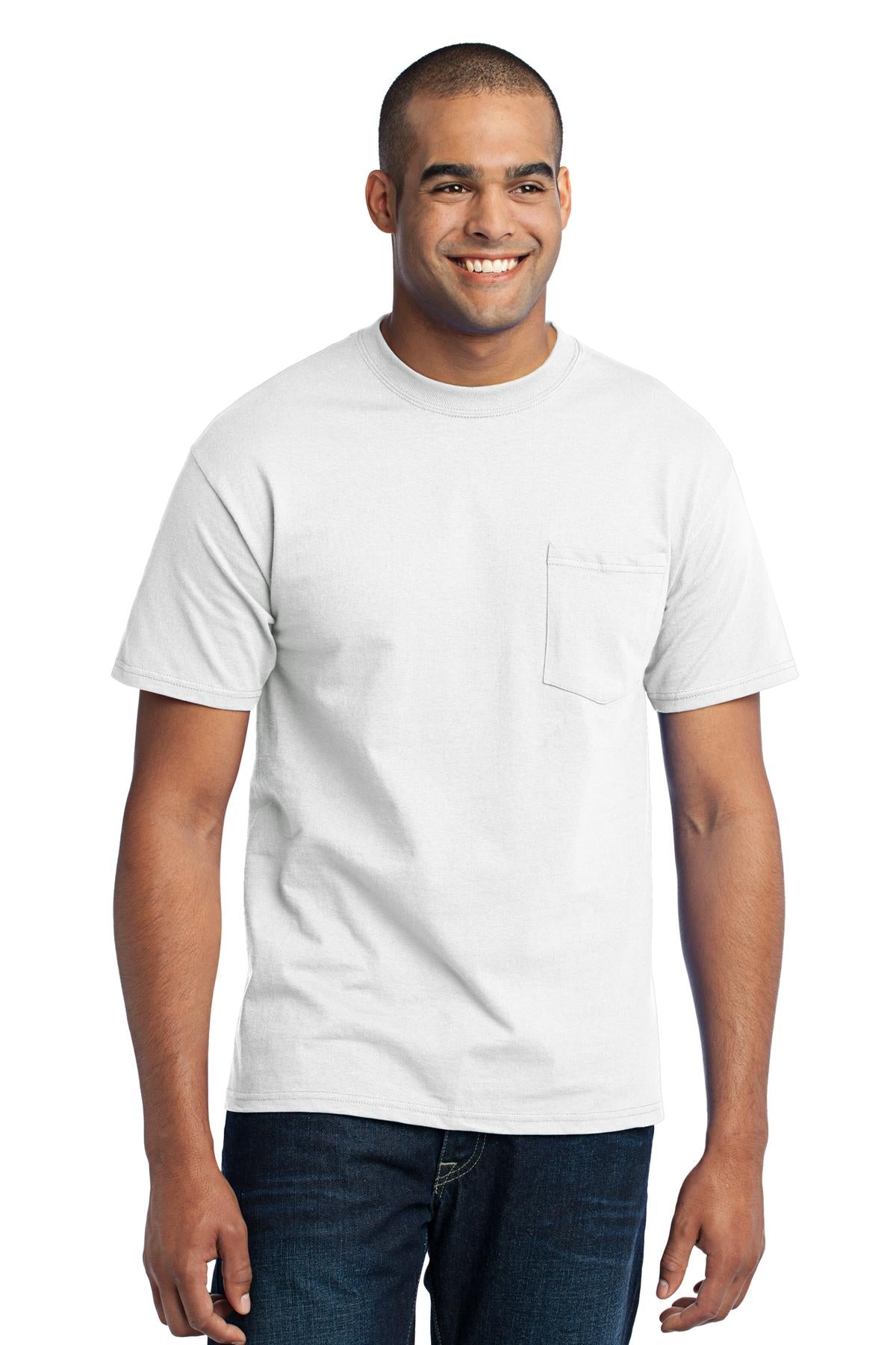 Swaasi Core - P&C® 5.5 oz 50/50 POCKET T-Shirt with Print Logo