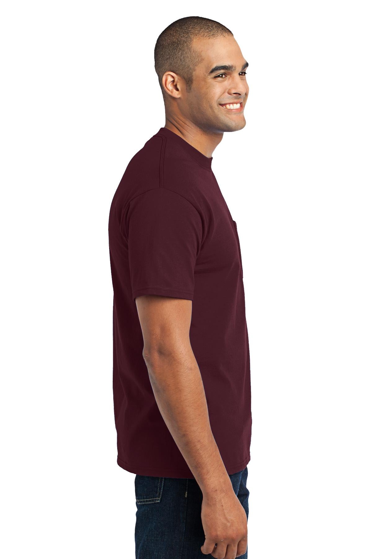 Swaasi Core - P&C® 5.5 oz 50/50 POCKET T-Shirt Extra Color with Print Logo