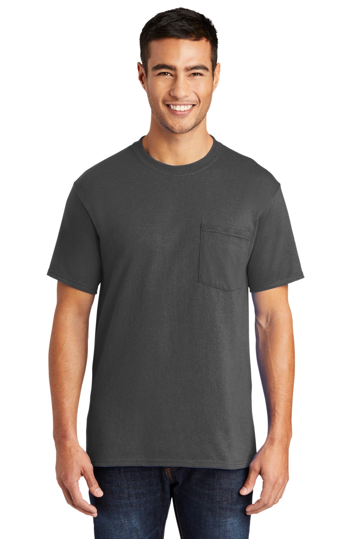 Swaasi Core - P&C® 5.5 oz 50/50 POCKET T-Shirt with Print Logo