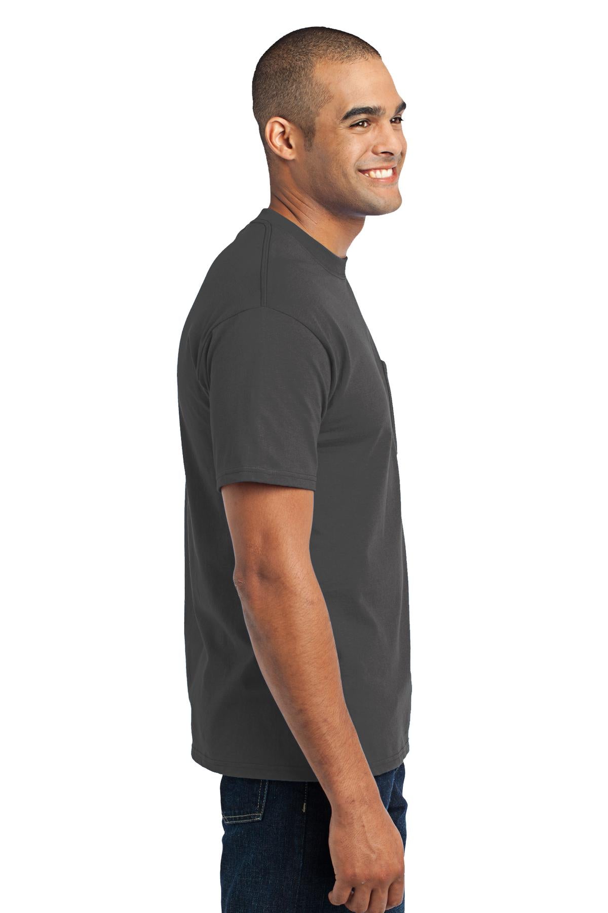 Swaasi Core - P&C® 5.5 oz 50/50 POCKET T-Shirt with Print Logo