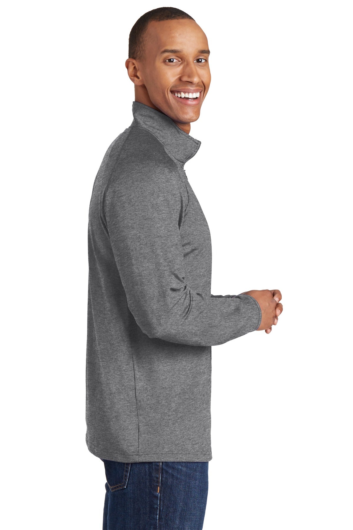 Swaasi Core - Sport-Tek® Sport-Wick® Stretch 1/2-Zip Pullover with EMB Logo
