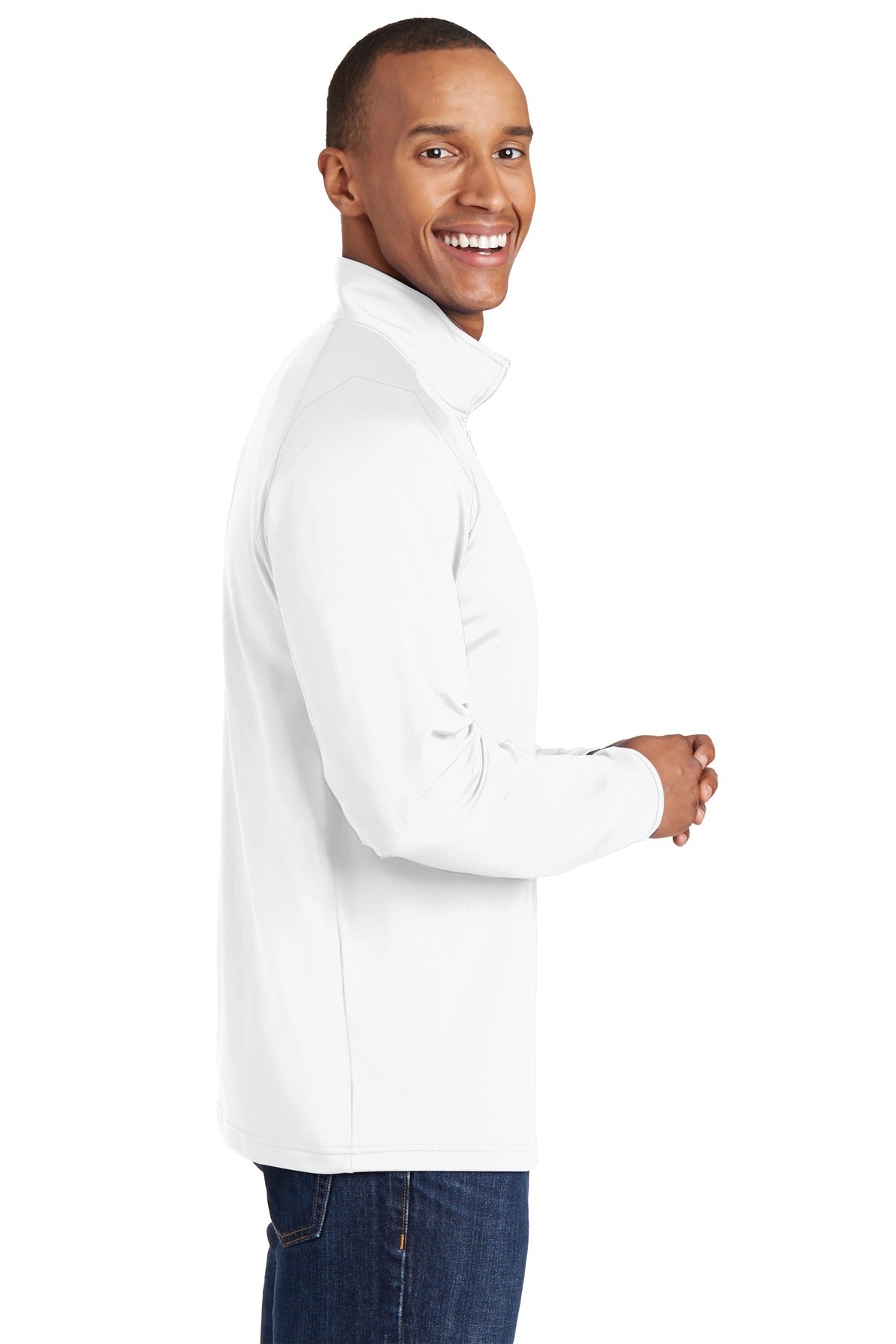 Swaasi Core - Sport-Tek® Sport-Wick® Stretch 1/2-Zip Pullover with EMB Logo