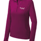 Swaasi Core - Sport-Tek® LADIES Sport-Wick® Stretch 1/2-Zip Pullover Extra Color with EMB Logo