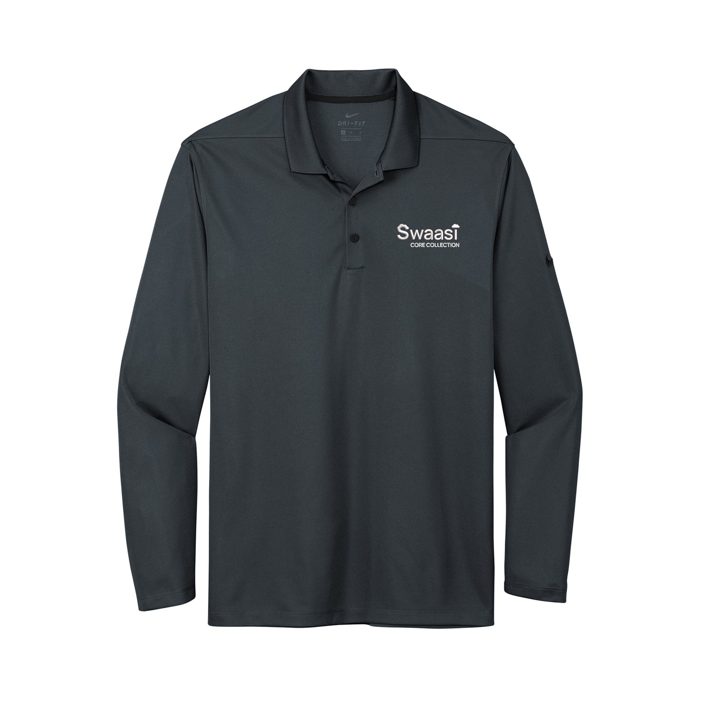 Swaasi Core - Nike® LONG-SLEEVE Dri-FIT Micro Pique 2.0 Polo with EMB Logo