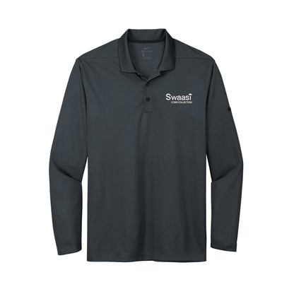 Swaasi Core - Nike® LONG-SLEEVE Dri-FIT Micro Pique 2.0 Polo with EMB Logo