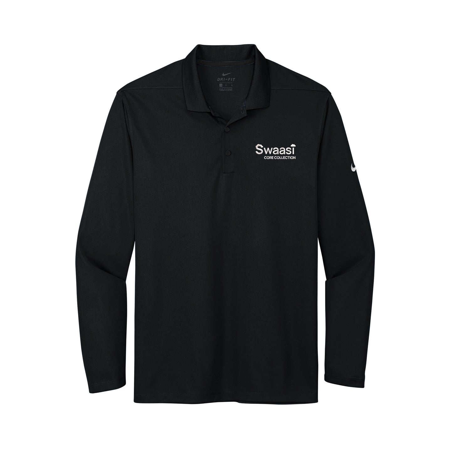 Swaasi Core - Nike® LONG-SLEEVE Dri-FIT Micro Pique 2.0 Polo with EMB Logo