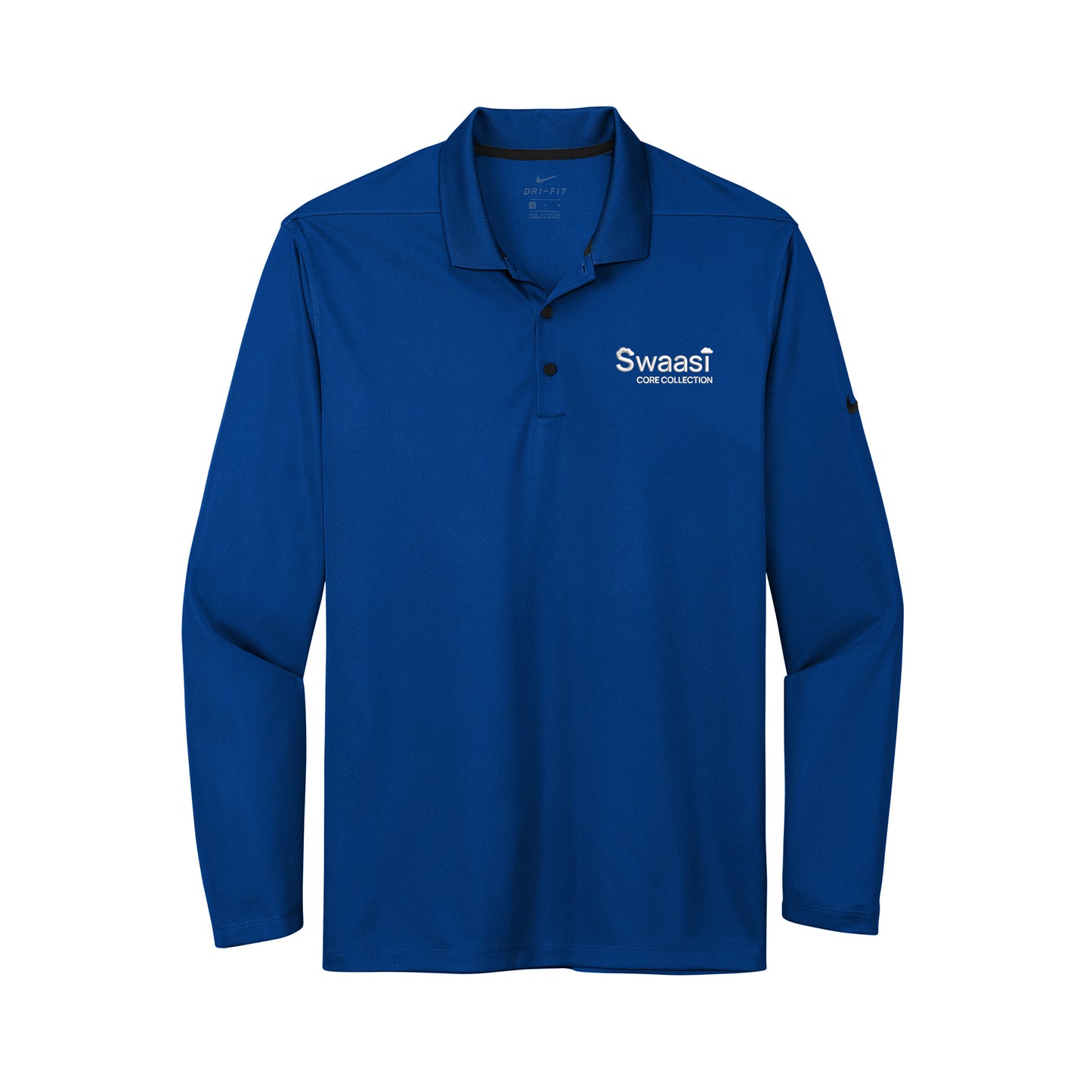 Swaasi Core - Nike® LONG-SLEEVE Dri-FIT Micro Pique 2.0 Polo with EMB Logo