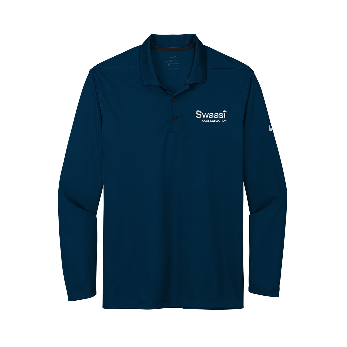 Swaasi Core - Nike® LONG-SLEEVE Dri-FIT Micro Pique 2.0 Polo with EMB Logo