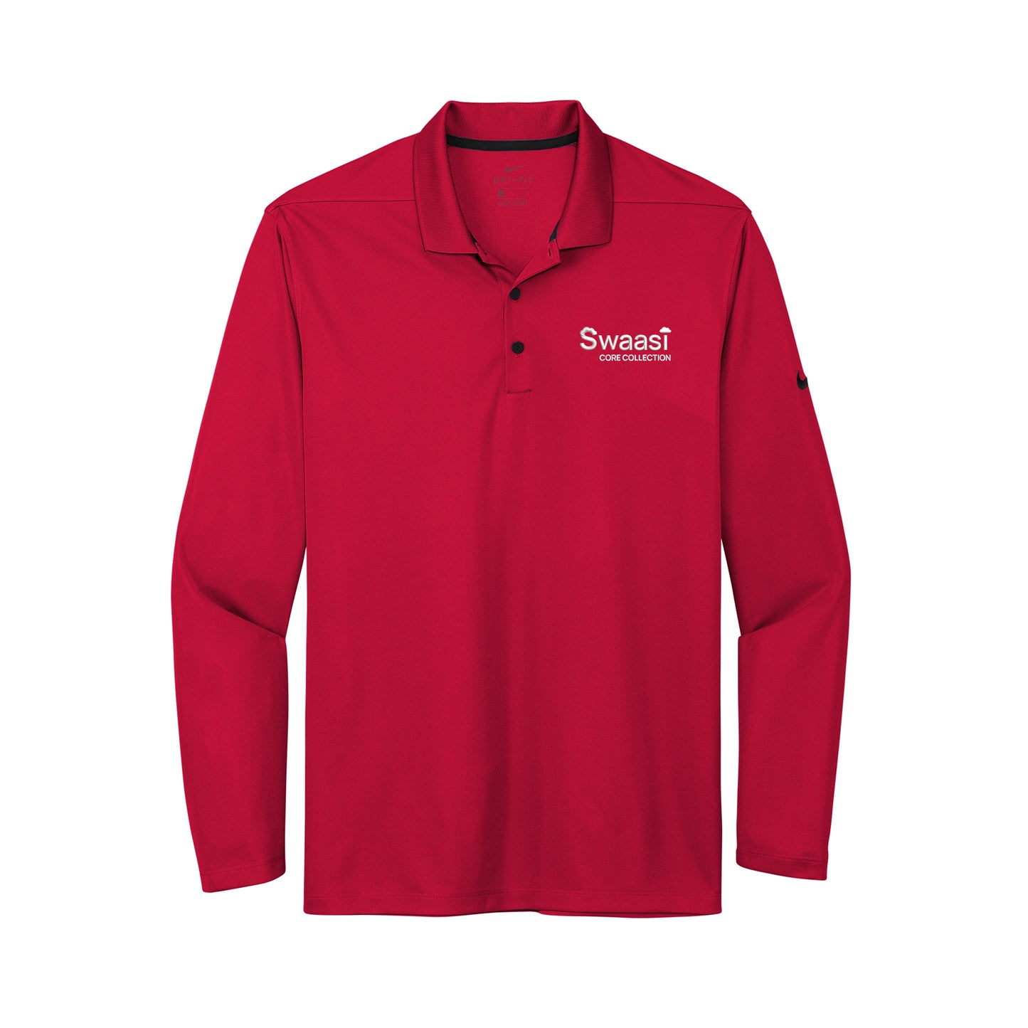 Swaasi Core - Nike® LONG-SLEEVE Dri-FIT Micro Pique 2.0 Polo with EMB Logo