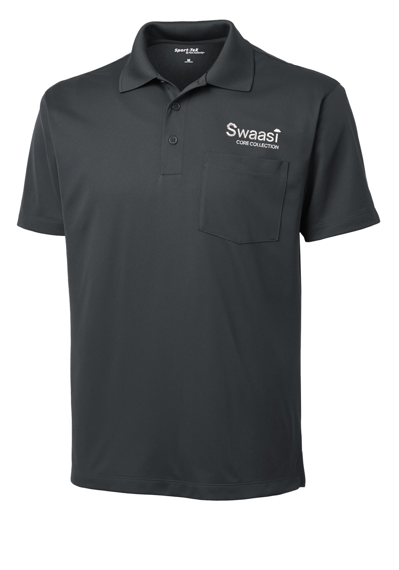 Swaasi Core - Sport-Tek® POCKET Micropique Sport-Wick® Polo with EMB Logo