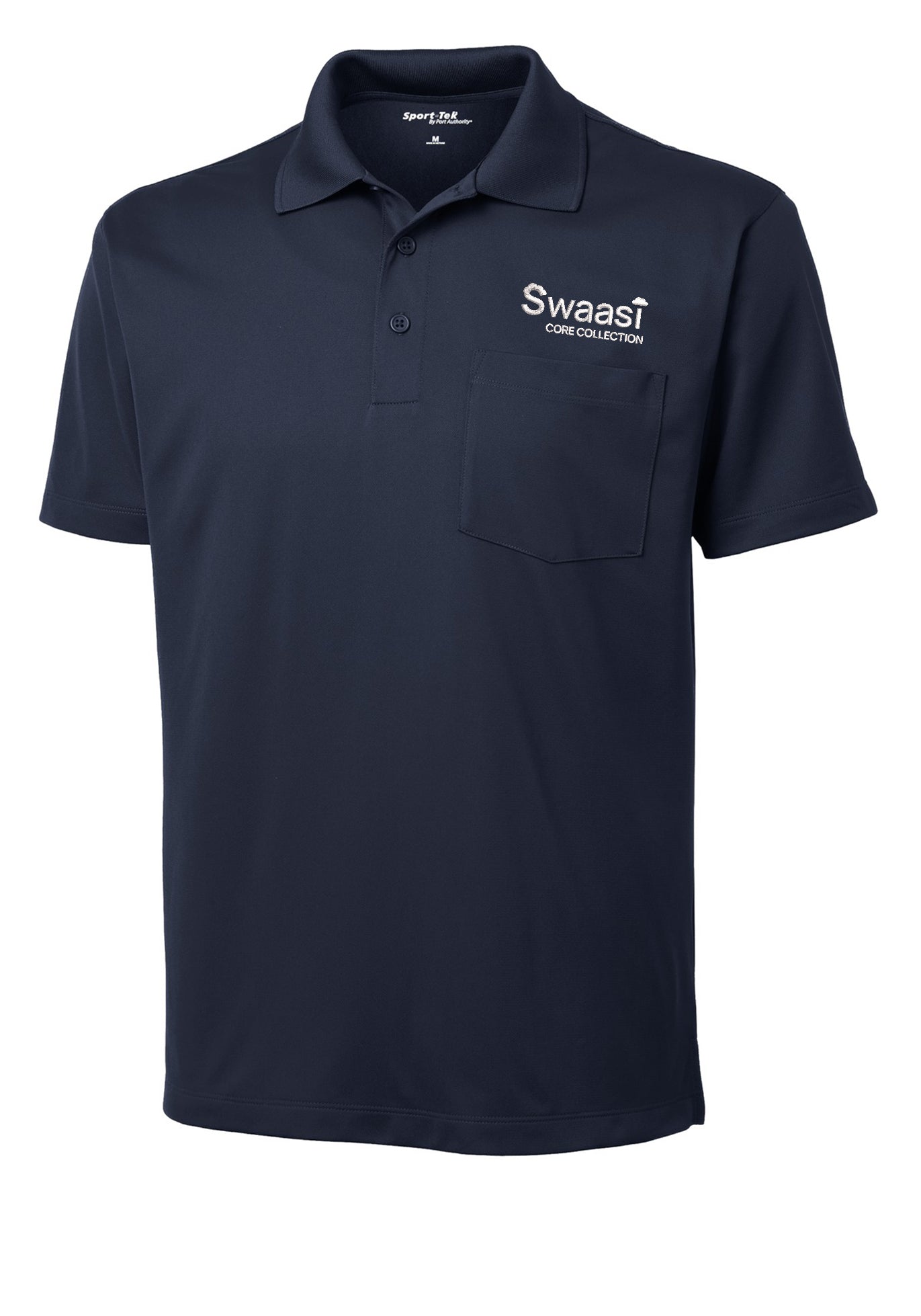 Swaasi Core - Sport-Tek® POCKET Micropique Sport-Wick® Polo with EMB Logo
