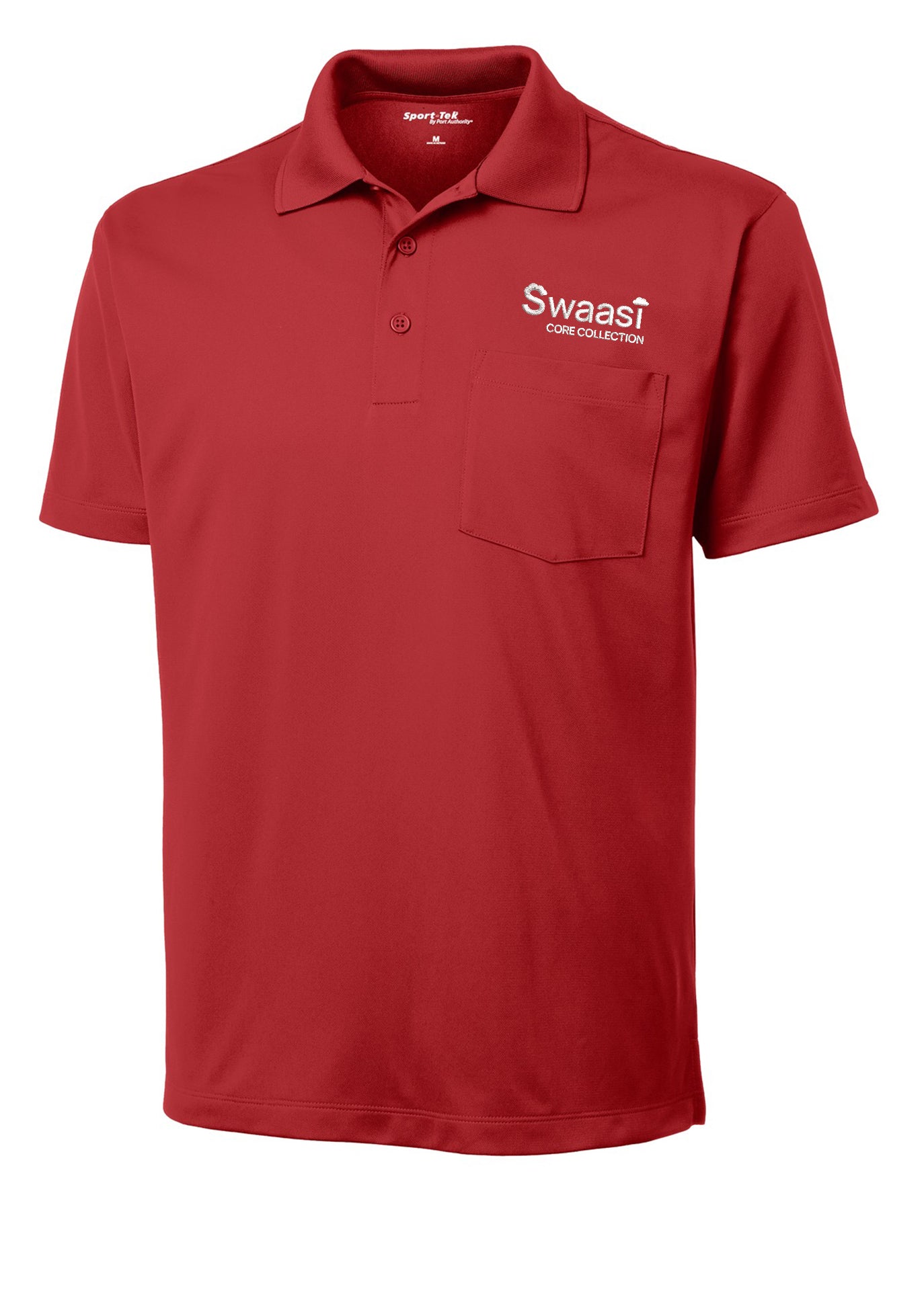 Swaasi Core - Sport-Tek® POCKET Micropique Sport-Wick® Polo with EMB Logo